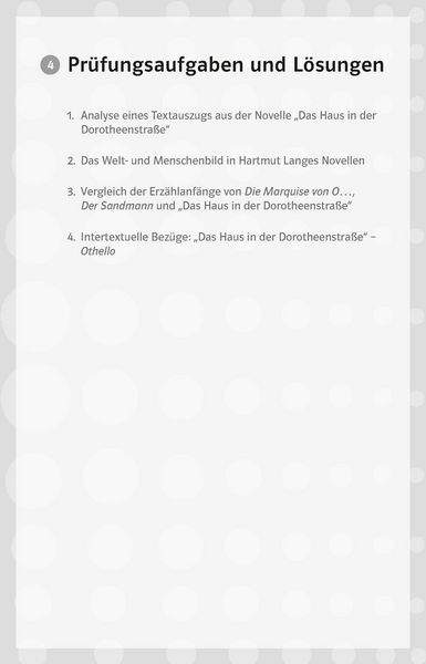Produktbild: Klett Lekt&uuml;rehilfen Lange, Das Haus in der Dorotheenstra&szlig;e