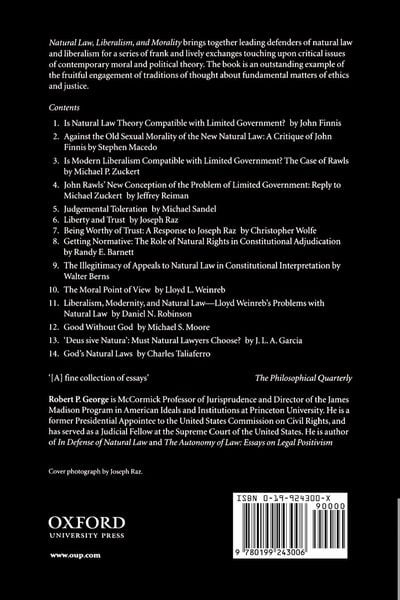 Produktbild: Natural Law, Liberalism, and Morality