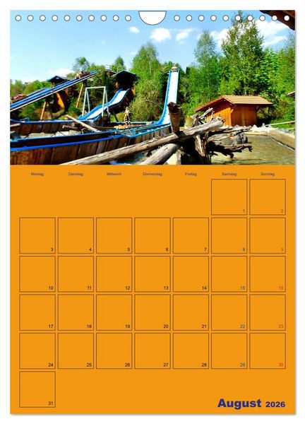 Produktbild: Freizeitparkmomente / Planer (Wandkalender 2026 DIN A4 hoch), CALVENDO Monatskalender