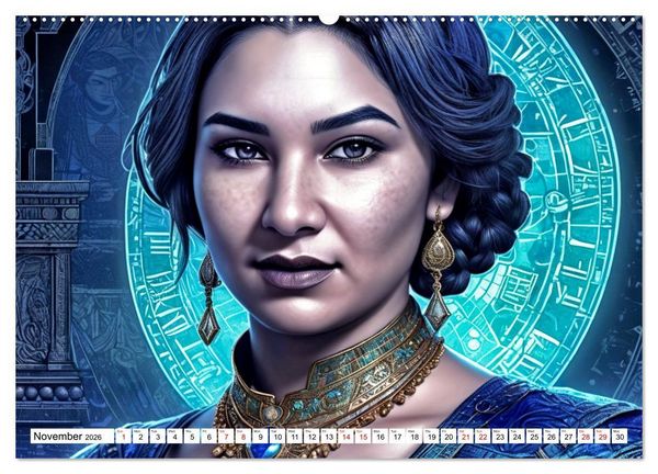 Produktbild: The Muse Moira in Twelve Facets (High Quality Premium Wall Calendar 2026 DIN A2 landscape),CALVENDO 12 Month Wall Calendar
