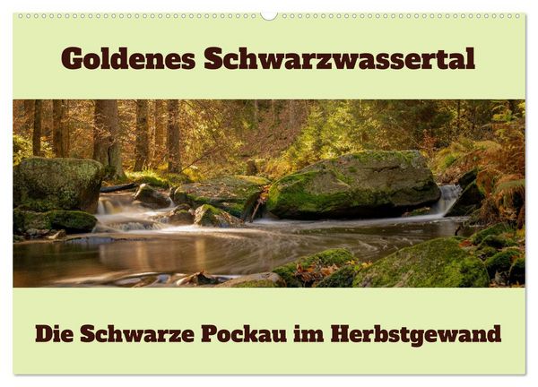 Produktbild: Die schwarze Pockau im Herbstgewand (Wandkalender 2026 DIN A2 quer), CALVENDO Monatskalender