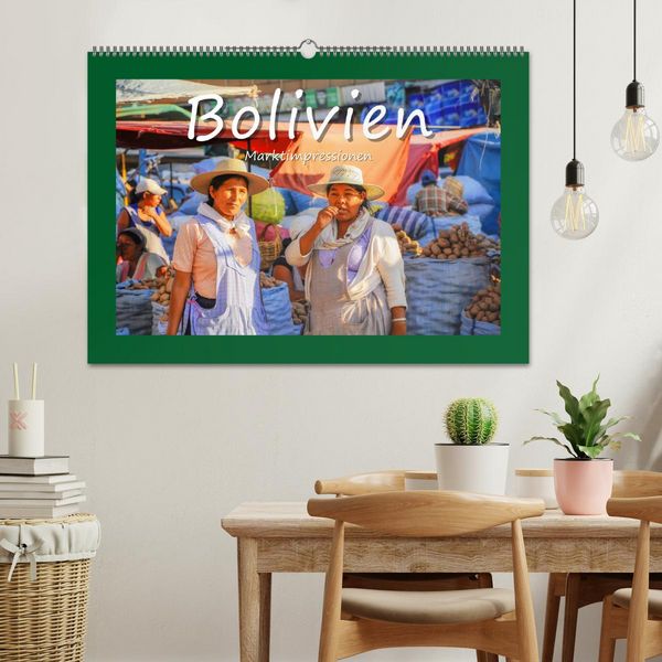 Produktbild: Bolivien - Marktimpressionen (Wandkalender 2026 DIN A2 quer), CALVENDO Monatskalender