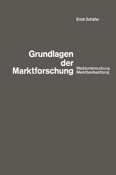 Produktbild: Grundlagen der Marktforschung