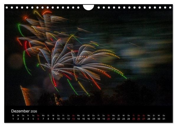 Produktbild: Das Feuerwerk (Wandkalender 2026 DIN A4 quer), CALVENDO Monatskalender