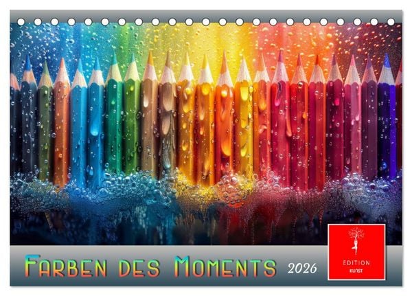 Farben des Moments (Tischkalender 2026 DIN A5 quer), CALVENDO Monatskalender