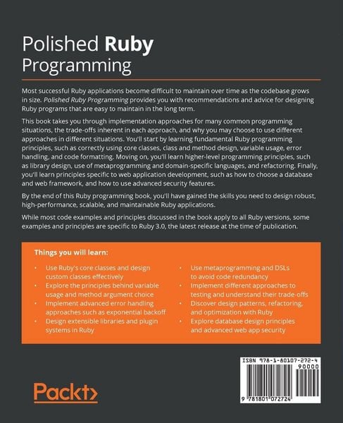 Produktbild: Polished Ruby Programming