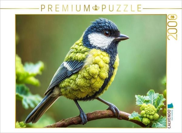 CALVENDO Puzzle Kohlmeise | 2000 Teile Lege-Größe 90x67cm Foto-Puzzle für glückliche Stunden
