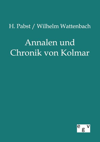 Produktbild: Annalen und Chronik von Kolmar