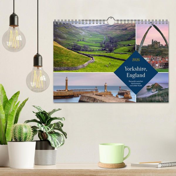 Produktbild: Yorkshire, England: Romantik zwischen Hochmooren und wilder K&uuml;ste (Wandkalender 2026 DIN A4 quer), CALVENDO Monatskalender
