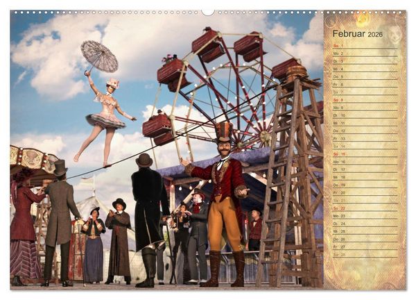 Produktbild: Steampunk Carnival (hochwertiger Premium Wandkalender 2026 DIN A2 quer), Kunstdruck in Hochglanz