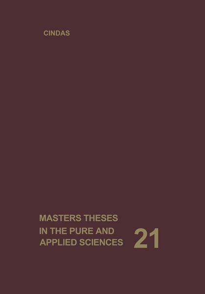 Produktbild: Masters Theses in the Pure and Applied Sciences