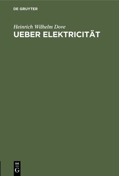 Produktbild: Ueber Elektricit&auml;t