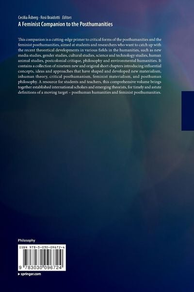 Produktbild: A Feminist Companion to the Posthumanities