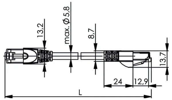 Produktbild: Teleg&auml;rtner 100008996 RJ45 Patchkabel SF/UTP 10.0m Gr&uuml;n mit Knickschutzt&uuml;lle 1St.
