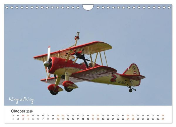 Produktbild: Die Faszination. Flugzeuge am Himmel (Wandkalender 2026 DIN A4 quer), CALVENDO Monatskalender