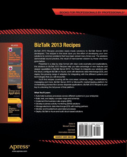 Produktbild: BizTalk 2013 Recipes