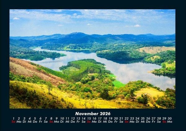 Produktbild: Landschaftskalender 2026 Fotokalender DIN A4