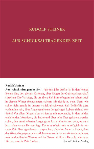 Produktbild: Aus schicksaltragender Zeit