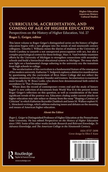 Produktbild: Curriculum, Accreditation and Coming of Age of Higher Education