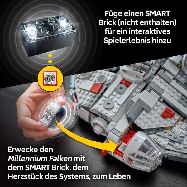 Produktbild: LEGO Star Wars 75426 SMART Play: Millennium Falke Modell, Spielzeug ab 9