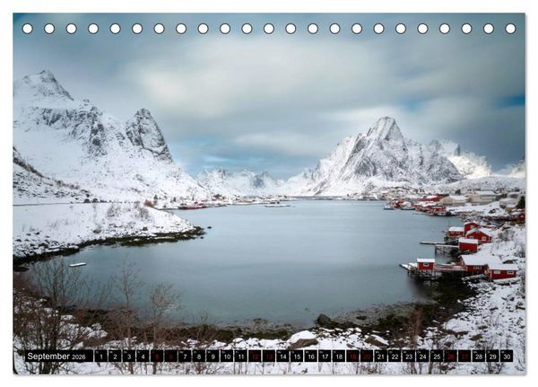 Produktbild: Lofoten Inselzauber (Tischkalender 2026 DIN A5 quer), CALVENDO Monatskalender