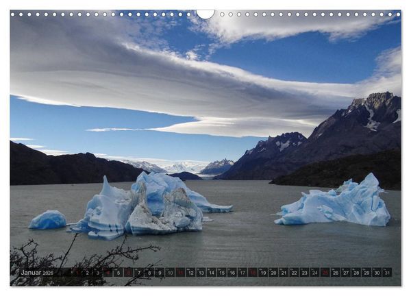 Produktbild: Argentinien und Chile - vom Regenwald bis Feuerland (Wandkalender 2026 DIN A3 quer), CALVENDO Monatskalender