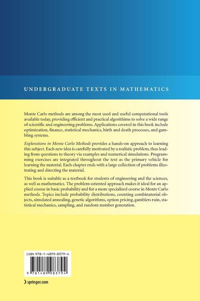 Produktbild: Explorations in Monte Carlo Methods