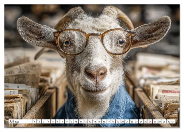 Produktbild: Die Chaos GmbH - Tierisch faule Kollegen (Tischkalender 2026 DIN A5 quer), CALVENDO Monatskalender