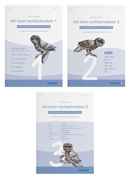 Produktbild: Ich kann rechtschreiben 1 bis 3 - Sch&uuml;lerarbeitshefte f&uuml;r die 2. bis 4. Klasse - neues Design