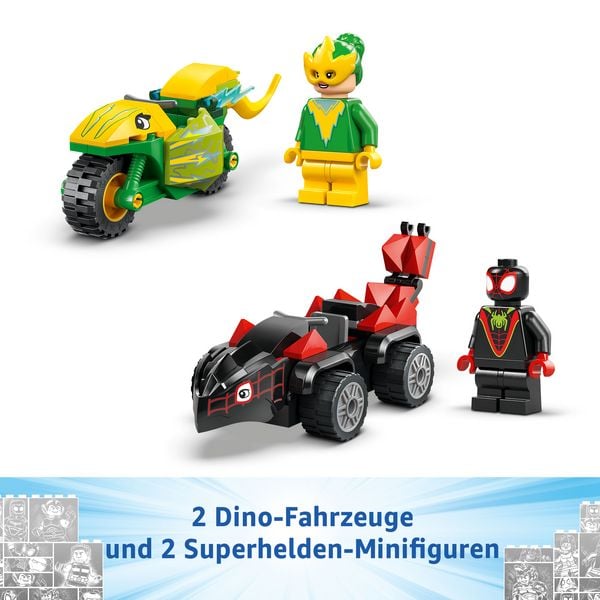 Produktbild: LEGO Marvel Actionspa&szlig; mit Spin und Electro in ihren Dino-Flitzern, Spidey und seine Super-Freunde 11198