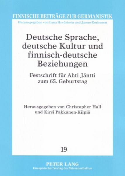 Produktbild: Deutsche Sprache, deutsche Kultur und finnisch-deutsche Beziehungen