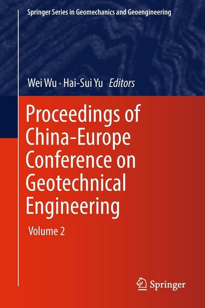 Produktbild: Proceedings of China-Europe Conference on Geotechnical Engineering