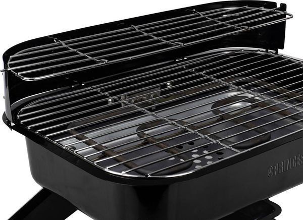 Produktbild: Princess 01.112252.01.001 Elektro, Holzkohle Grill mit Windschutz, mit Standfu&szlig;, mit manueller Temperatureinstellung Schwarz