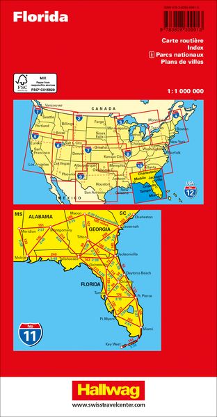 Florida Nr. 11 USA Road Guide 1:1 Mio.
