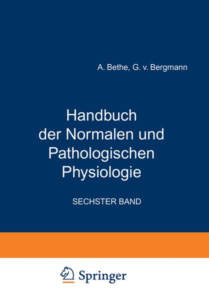 Produktbild: Handbuch der Normalen und Pathologischen Physiologie