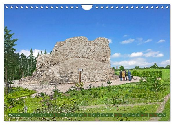 Produktbild: Aschersleben um 1900 &ndash; Auf der alten Burg - Kolorierte Schwarzwei&szlig;fotos (Wandkalender 2027 DIN A4 quer), CALVENDO Monatskalender