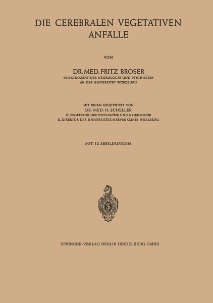 Produktbild: Die Cerebralen Vegetativen Anf&auml;lle