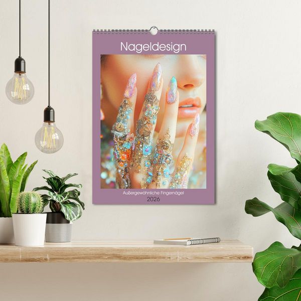 Produktbild: Nageldesign. Au&szlig;ergew&ouml;hnliche Fingern&auml;gel (Wandkalender 2026 DIN A3 hoch), CALVENDO Monatskalender