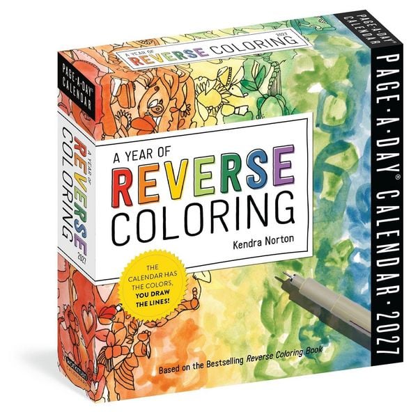 Produktbild: A Year of Reverse Coloring Page-A-Day&reg; Calendar 2027