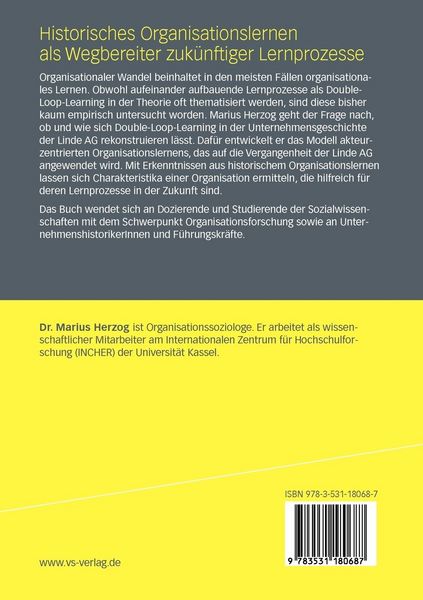 Produktbild: Historisches Organisationslernen als Wegbereiter zuk&uuml;nftiger Lernprozesse