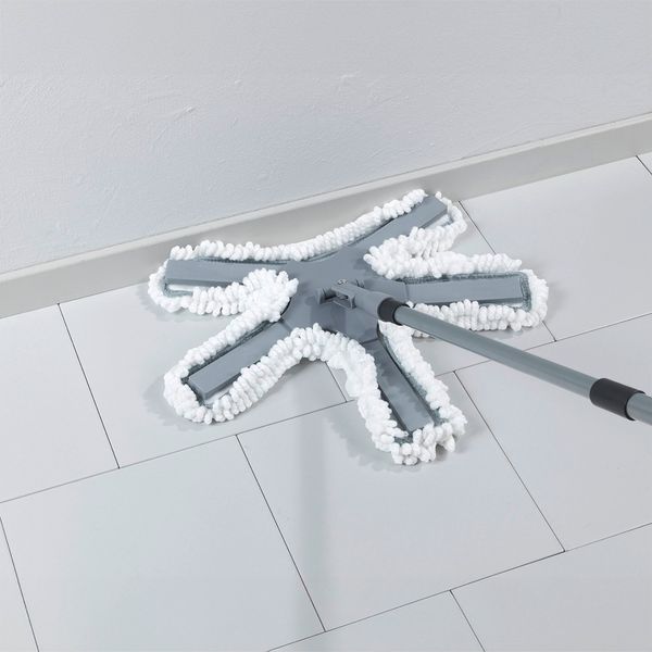 Produktbild: Bodenwischer Mod. Oktopus mit Teleskopstiel, reinigt nur mit Wasser