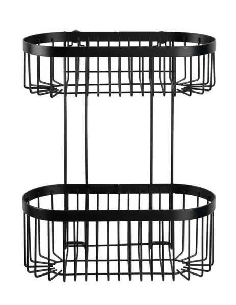 Produktbild: Wandregal 2 Etagen Classic Plus Black, mit hochwertigem Rostschutz