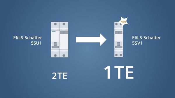 Produktbild: Siemens 5SV13166KK10 FI-Schutzschalter/Leitungsschutzschalter 1polig 10A 0.03A 230V