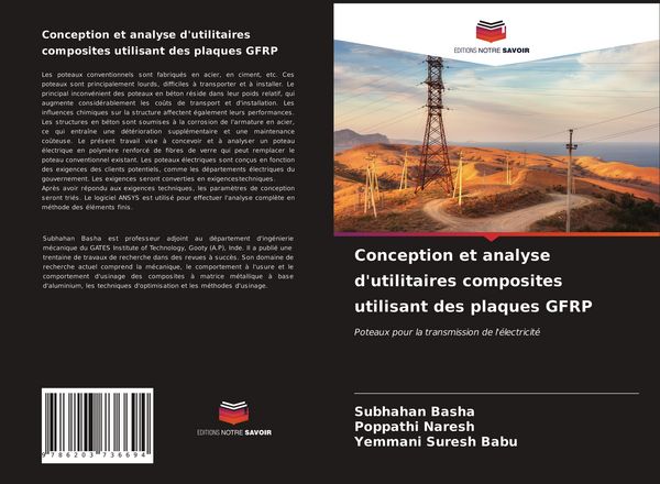Produktbild: Conception et analyse d'utilitaires composites utilisant des plaques GFRP