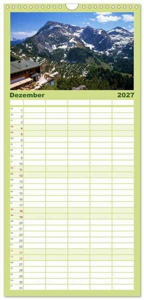 Produktbild: Familienplaner 2027 - Zauberhaftes Berchtesgadener Land mit 5 Spalten (Wandkalender, 21 x 45 cm) CALVENDO
