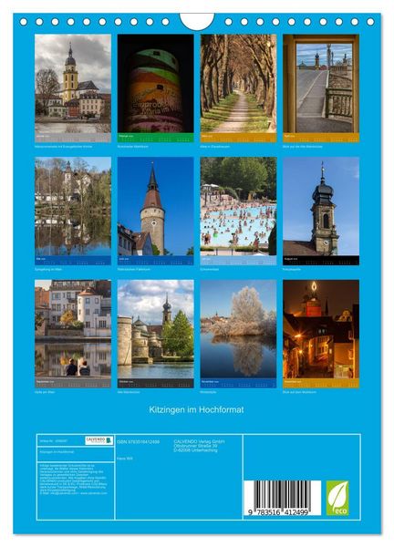 Produktbild: Kitzingen im Hochformat (Wandkalender 2026 DIN A4 hoch), CALVENDO Monatskalender