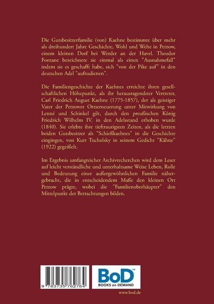 Produktbild: Die Kaehnes in Petzow