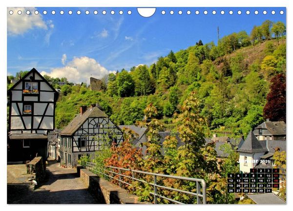 Produktbild: Eine Perle in der Eifel - Monschau (Wandkalender 2026 DIN A4 quer), CALVENDO Monatskalender
