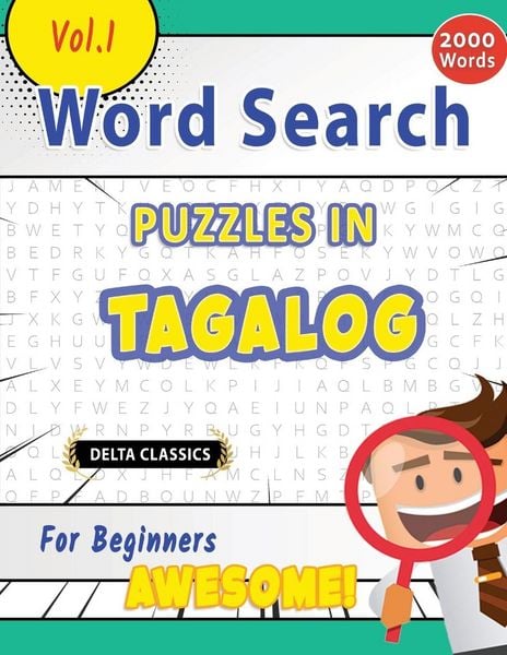 Produktbild: WORD SEARCH PUZZLES IN TAGALOG FOR BEGINNERS - AWESOME! VOL.1 - DELTA CLASSICS