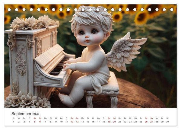 Produktbild: Niedliche Putten (Tischkalender 2026 DIN A5 quer), CALVENDO Monatskalender